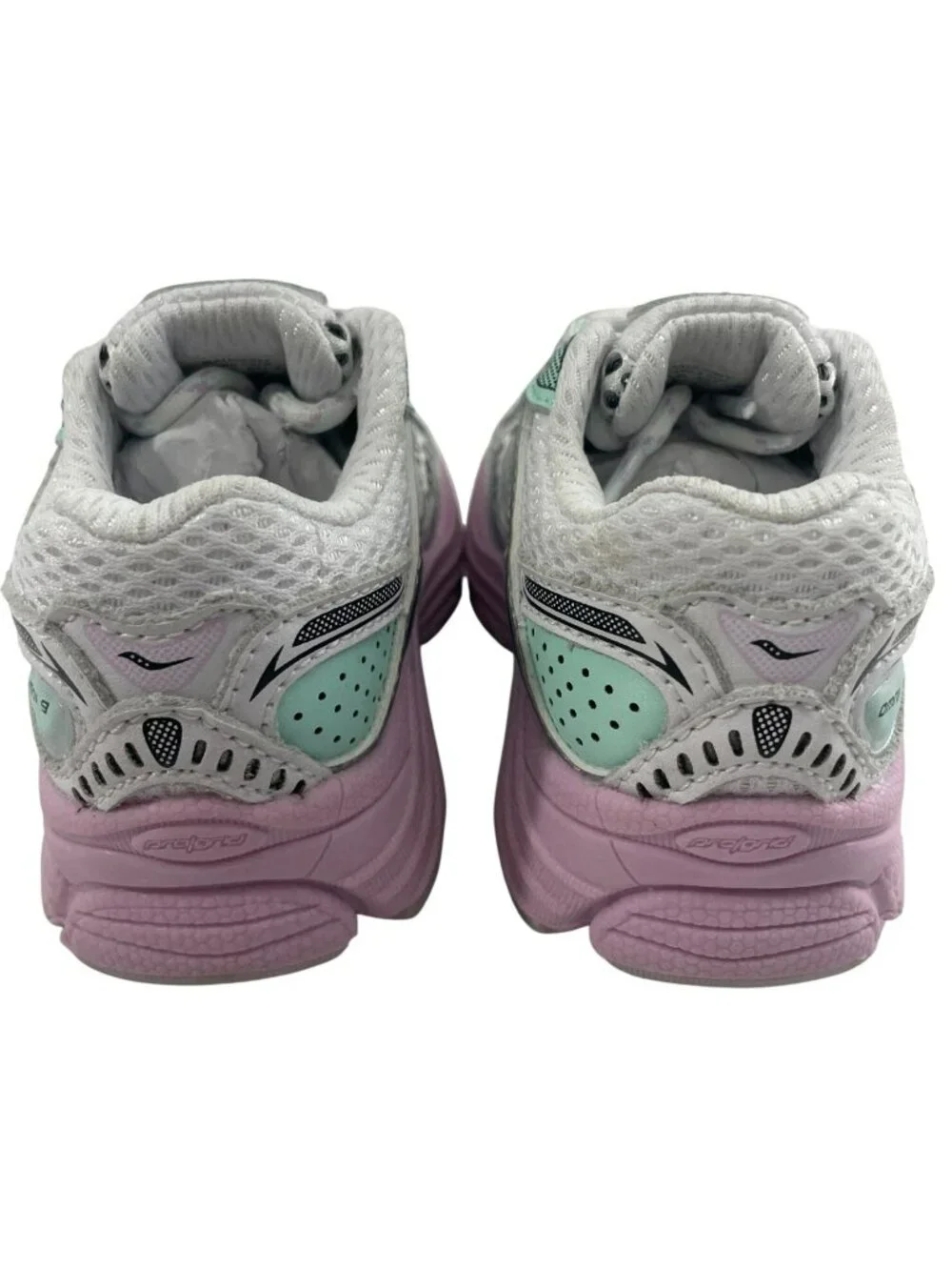 Saucony Omni 9 Sneakers White Mint Pink Running Shoes Kids Size 6 (Medium) NEW - Picture 7 of 9